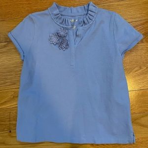 Lilly Pulitzer Girls Periwinkle Blue Short Sleeve Top